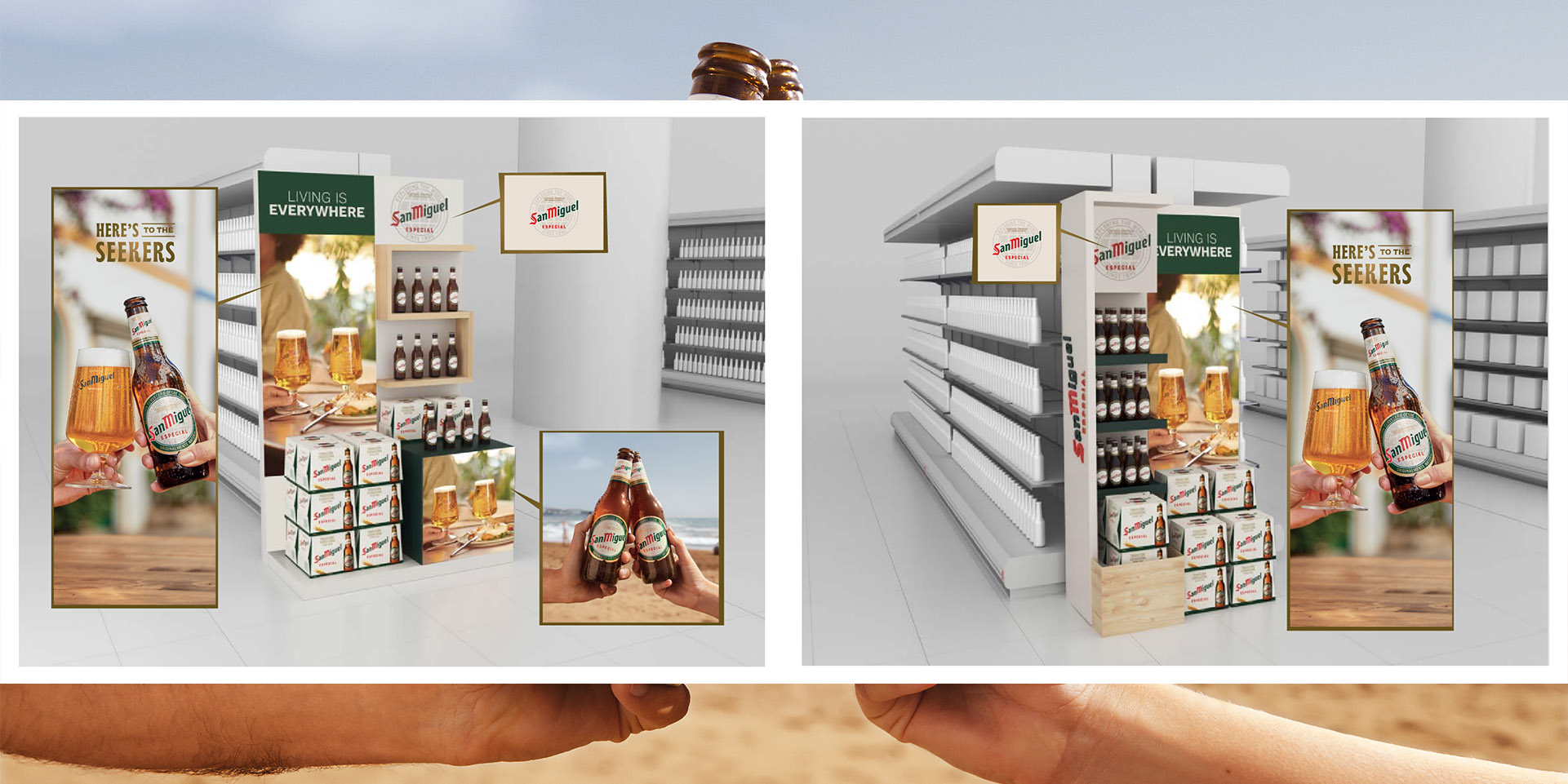 Mockups para supermercado