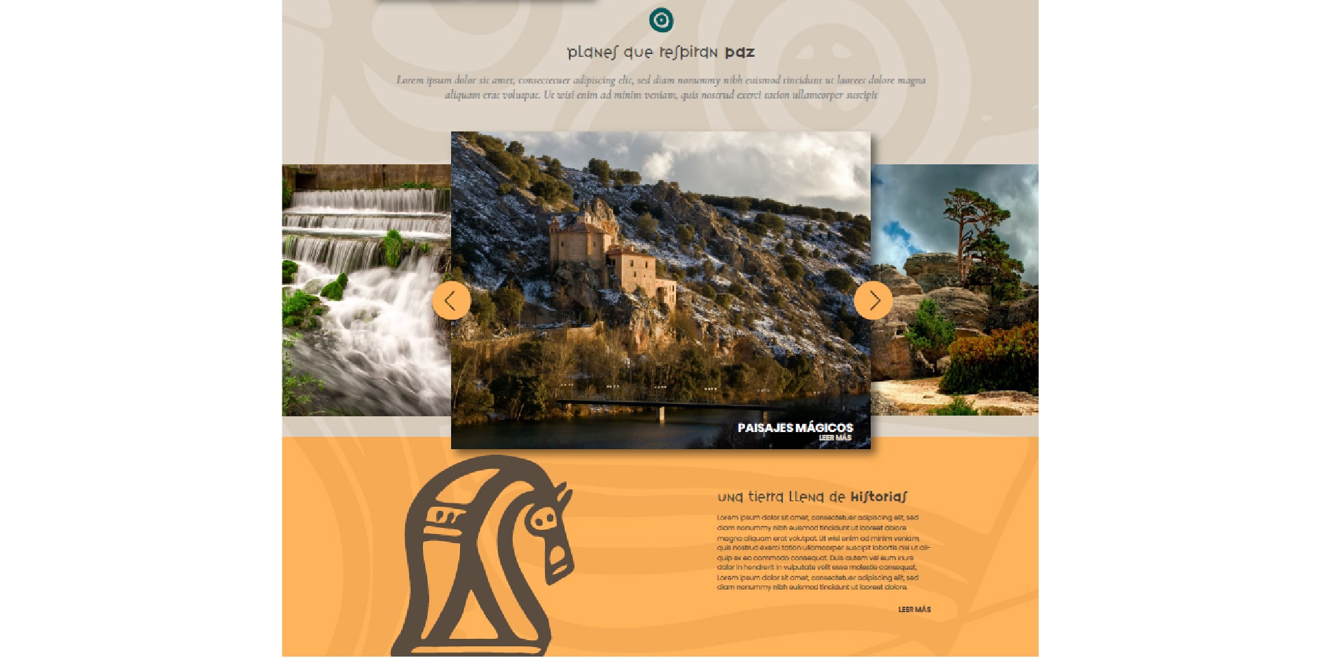 Visualizador de imágenes de la sección de planes que respiran paz