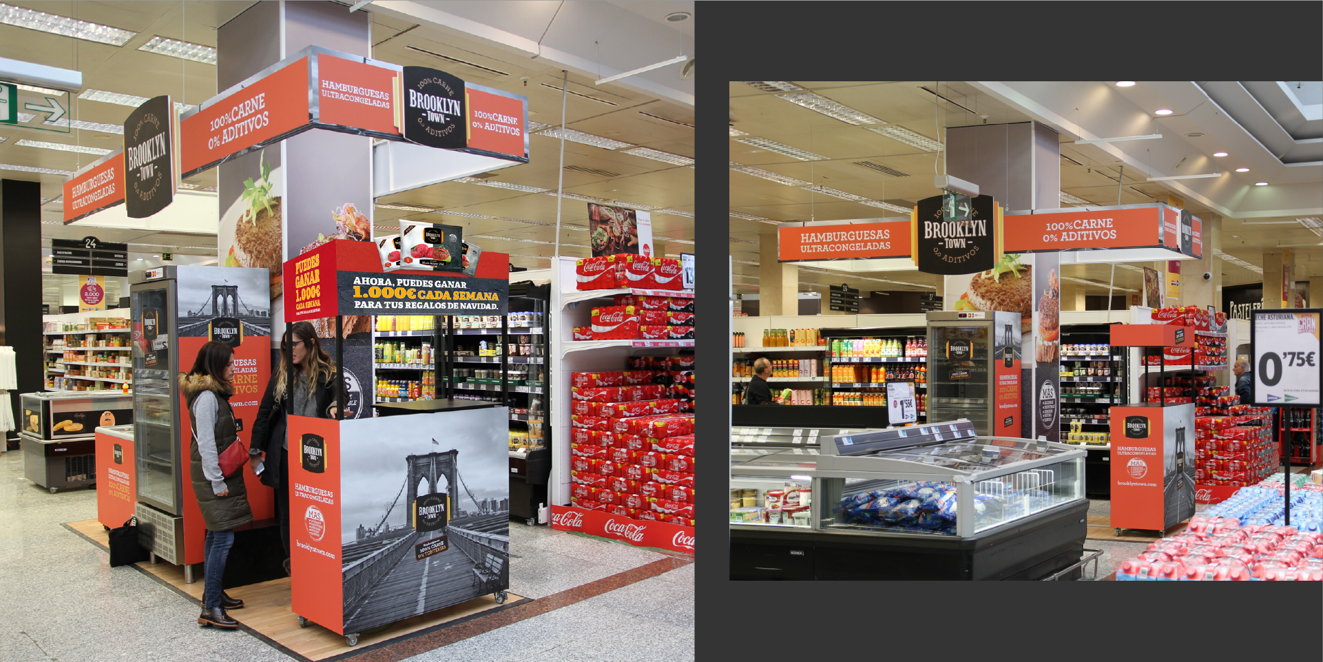 Instalación física del stand en el Corte Inglés de San Chinarro. Madrid